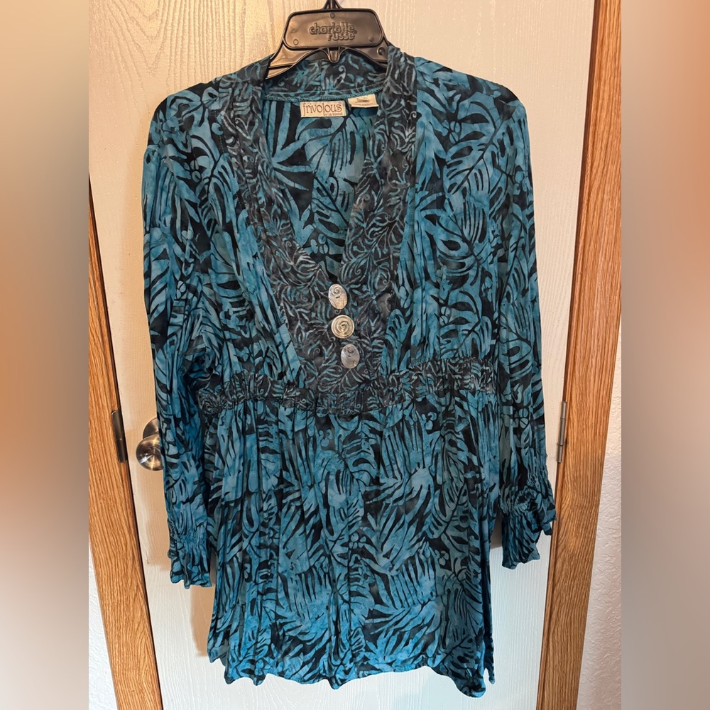 Tropical Blue Women's Tunic-top